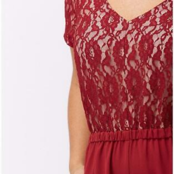 NWT Lane Bryant Lace Top Jumpsuit - Picture 5 of 14